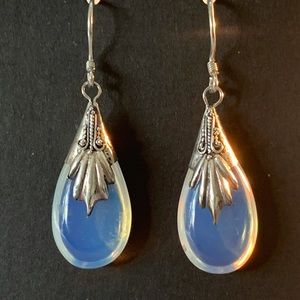 Royal Bali Collection Opalite Earrings in Sterling Silver